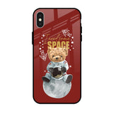 Astronaut Bear iPhone X Glass Back Cover Online