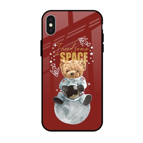 Astronaut Bear iPhone X Glass Back Cover Online