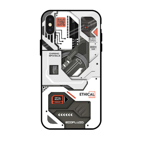 Explore Circuit iPhone X Glass Back Cover Online