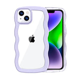 Purple Wavy Back Cover for iPhone