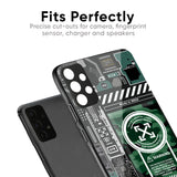 Green Camo Circuit Glass Case for OnePlus 9R