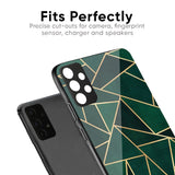 Abstract Green Glass Case For Samsung Galaxy S25 Plus 5G