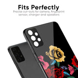 Floral Decorative Glass Case For IQOO Z9s Pro 5G