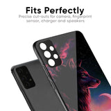 Moon Wolf Glass Case for Oppo F27 Pro Plus