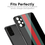 Vertical Stripes Glass Case for Oppo F27 Pro Plus