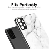 Modern White Marble Glass Case for Oppo F27 Pro Plus