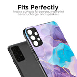 Alcohol ink Marble Glass Case for Vivo V30e