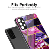 Electroplated Geometric Marble Glass Case for Redmi Note 14 Pro Plus 5G