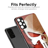 Red Skull Glass Case for Oppo F27 Pro Plus