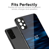 Blue Rough Abstract Glass Case for OnePlus 12R 5G
