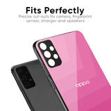 Pink Ribbon Caddy Glass Case for Oppo F27 Pro Plus