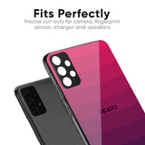 Wavy Pink Pattern Glass Case for Oppo A18