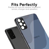 Navy Blue Ombre Glass Case for Oppo F27 Pro Plus