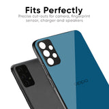 Cobalt Blue Glass Case for Oppo F27 Pro Plus