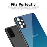 Celestial Blue Glass Case For Oppo F27 Pro Plus