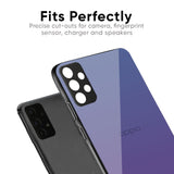 Indigo Pastel Glass Case For Oppo F27 Pro Plus