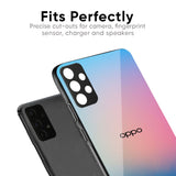 Blue & Pink Ombre Glass case for Oppo F27 Pro Plus