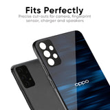 Blue Rough Abstract Glass Case for Oppo F27 Pro Plus