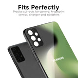 Green Tornado Glass Case for Samsung Galaxy M55s