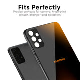 Orange Black Fusion Glass Case for Samsung Galaxy S25 Ultra 5G