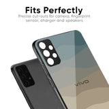 Abstract Mountain Pattern Glass Case for Vivo V30e