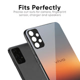 Aesthetic Orange Glass Case for Vivo Y300 5G