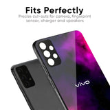 Pink Galaxy Glass Case for Vivo Y300 5G