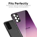 Purple Gradient Glass case for Vivo V30e