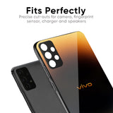 Grainy Yellow Glass Case for Vivo T3 Pro 5G