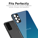 Celestial Blue Glass Case For Vivo V30e