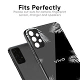 Zealand Fern Design Glass Case For Vivo V30e