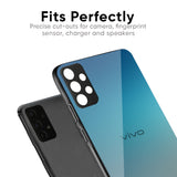 Sea Theme Gradient Glass Case for Vivo V30e