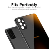 Orange Black Fusion Glass Case for Redmi Note 14 Pro Plus 5G