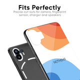 Wavy Color Pattern Glass Case for Nothing Phone 2a 5G