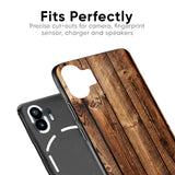 Timber Printed Glass Case for Nothing Phone 2a Plus