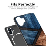 Wooden Tiles Glass Case for Nothing Phone 2a Plus