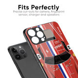 Racing Vintage Glass Case for iPhone 15