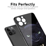 Angry Black Leopard Glass Case for iPhone 16 Pro