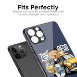 Adventurous Bear Glass Case for iPhone 16 Pro