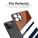 Bold Stripes Glass Case for iPhone 16 Plus