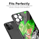 Anime Green Splash Glass Case for iPhone 16 Pro