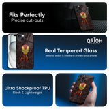 Angry Baby Super Hero Glass Case for iPhone 16 Pro Max