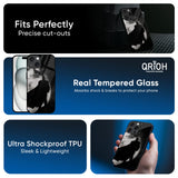 Dark Warrior Hero Glass Case for iPhone 16 Pro