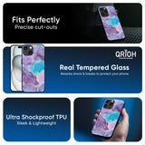 Alcohol ink Marble Glass Case for iPhone 16