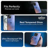 Blue Aura Glass Case for iPhone 16 Plus