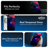 Blue Ombre Glass Case for iPhone 16 Pro