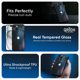 Dark Aesthetic Glass Case for iPhone 16 Pro