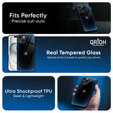 Blue Dynamic Glass Case for iPhone 16 Pro