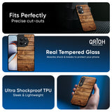 Wooden Planks Glass Case for OnePlus Nord 4 5G