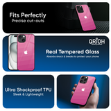 Pink Ribbon Caddy Glass Case for Apple iPhone 16e